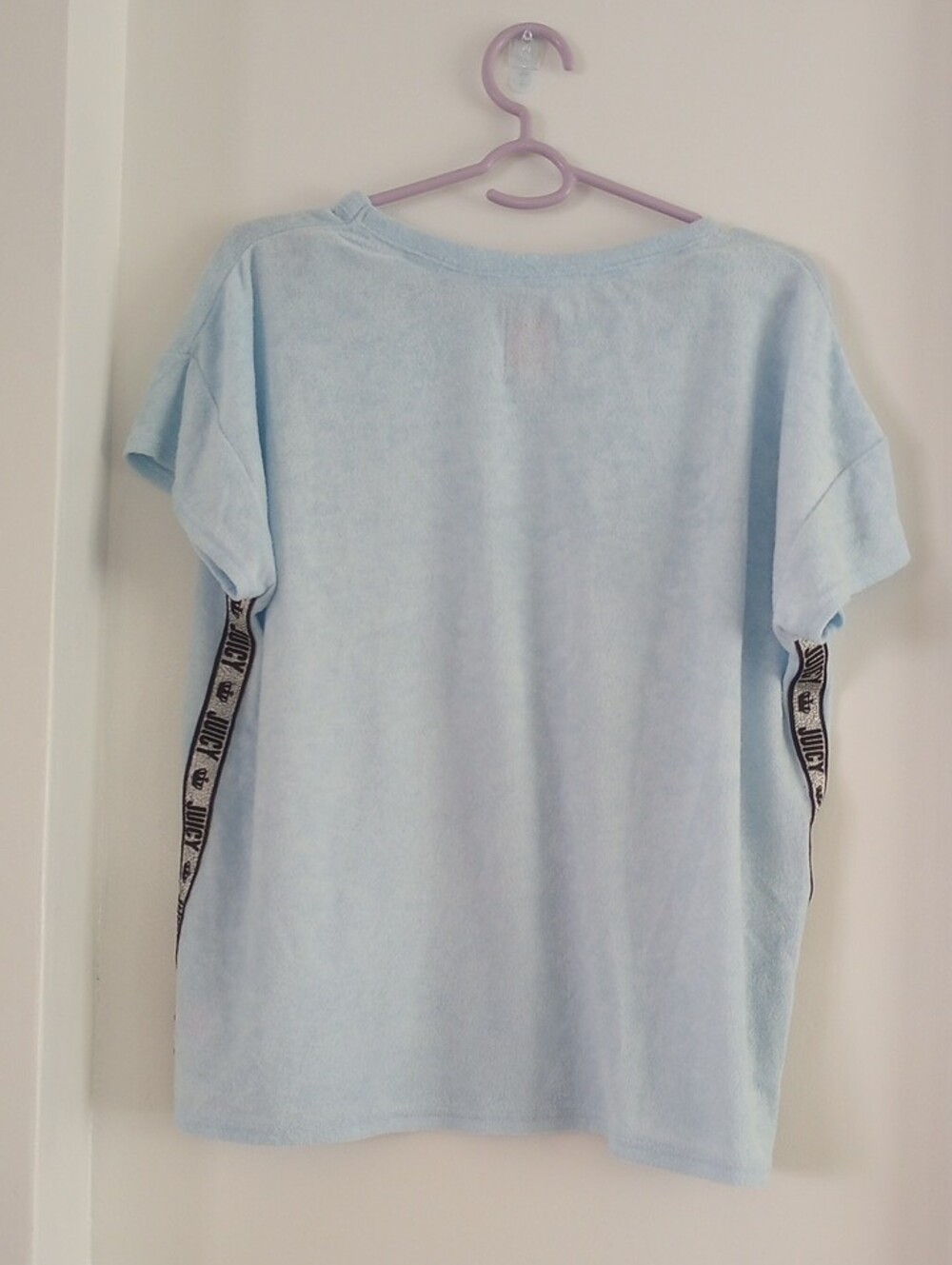 Juicy Couture Blue Pajama Top And Pants Set Lounge Wear Terrycloth XL - Picture 5 of 11